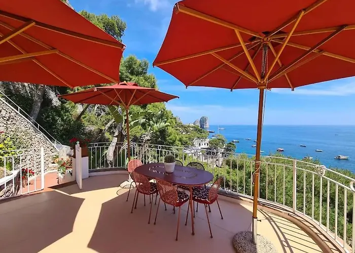 Villa Tenuta Saracena Capri, Private Front Estate With Panoramic Pool Capri