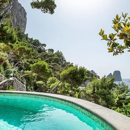 Tenuta Saracena Capri, Private Front Estate With Panoramic Pool Villa Capri